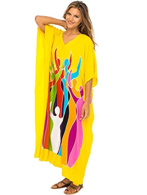 Back From Bali Womens Beach Dress Maxi Caftan Long Poncho