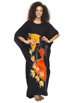 Back From Bali Womens Short African Beach Swim Suit Cover Up Caftan Poncho