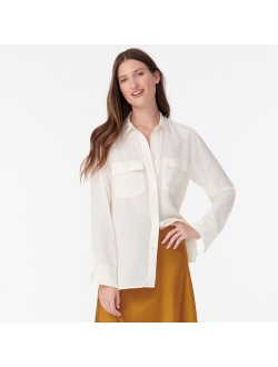 Women's Classic-fit silk shirt