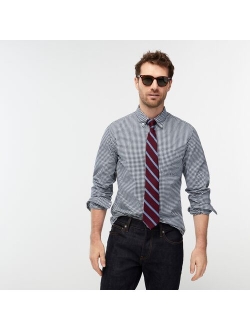 Stretch Secret Wash shirt in organic cotton classic gingham