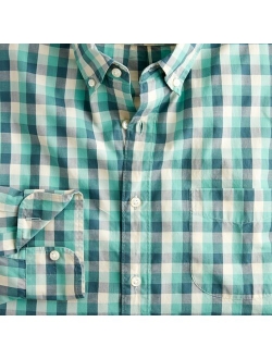 Stretch Secret Wash shirt in organic cotton classic gingham