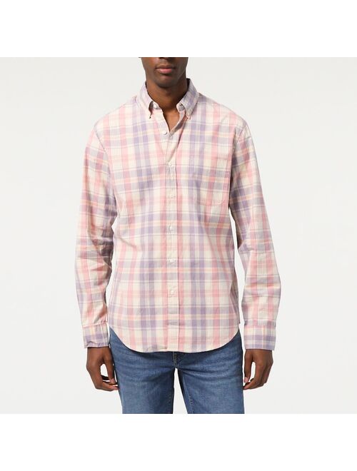 J.Crew Stretch Secret Wash shirt in organic cotton classic gingham