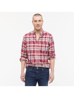 Indian madras shirt in plaid