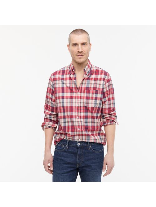 J.Crew Indian madras shirt in plaid