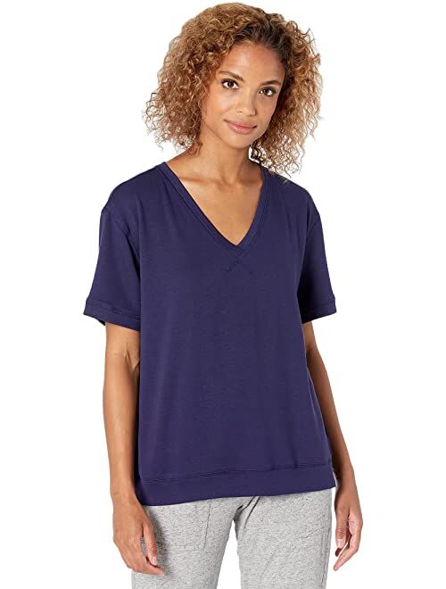 Yummie V-Neck 3/4 Sleeve Lounge Tee