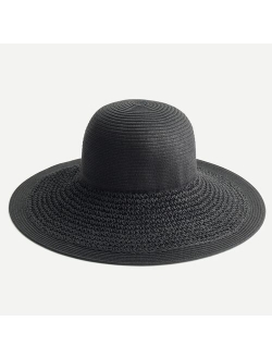 Textured summer straw hat