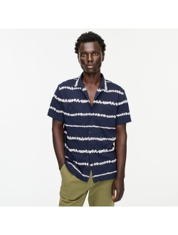 Short-sleeve camp-collar Harbor shirt in print