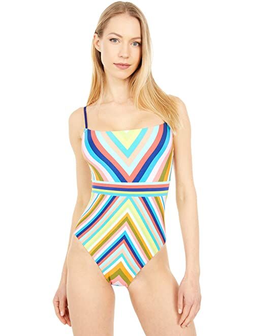 Trina Turk Aveiro High-Leg Maillot