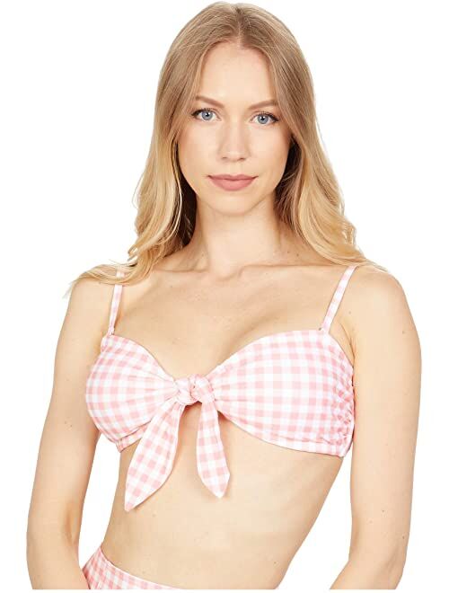 Southern Tide Gingham Bandeau Bikini Top