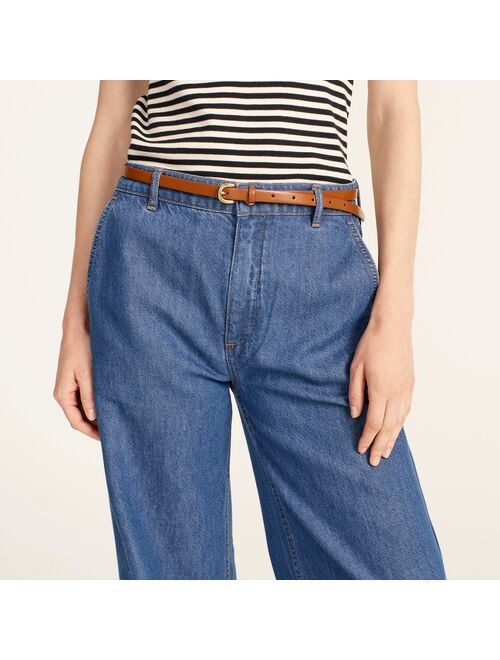 J.Crew Skinny Italian leather belt