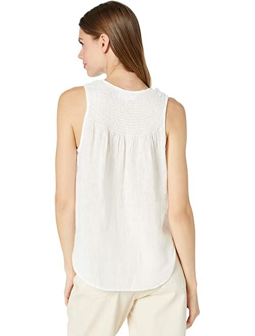 bella dahl Sleeveless V-Neck Smocked Top