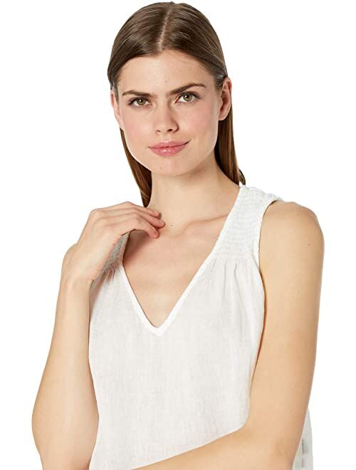 bella dahl Sleeveless V-Neck Smocked Top