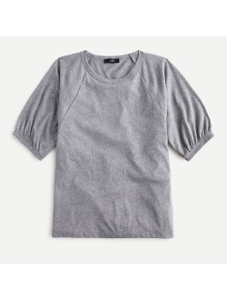 Women Solid Puff-sleeve T-shirt