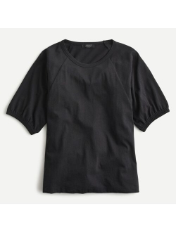 Women Solid Puff-sleeve T-shirt