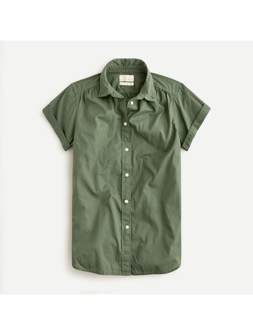 J.Crew Classic-fit short-sleeve lightweight cotton poplin shirt