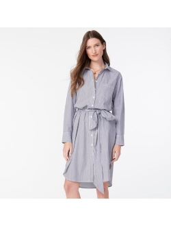 Classic-fit crisp cotton poplin shirtdress