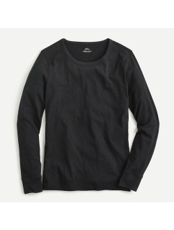 Vintage cotton crewneck long-sleeve T-shirt