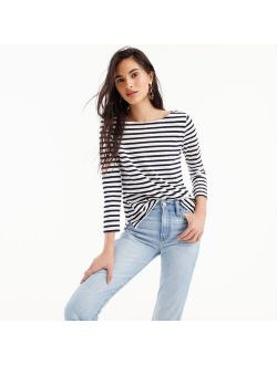 Striped boatneck T-shirt