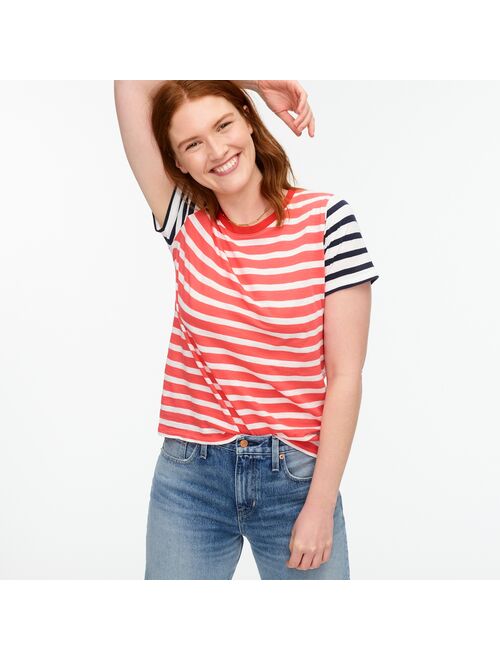 J.Crew New vintage cotton crewneck T-shirt in stripe