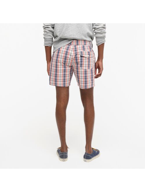 J.Crew 6" swim trunk in yarn-dyed plaid