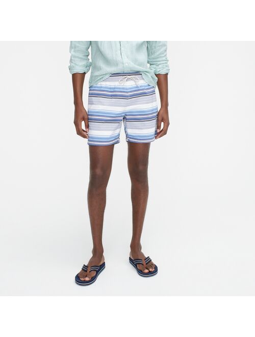 J.Crew 6" stretch swim trunk in stripe