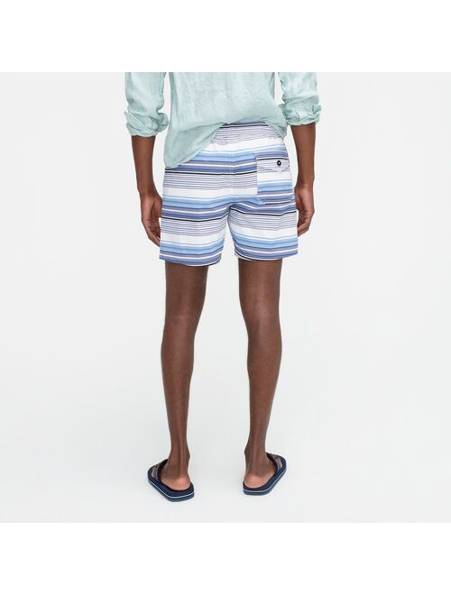 J.Crew 6" stretch swim trunk in stripe