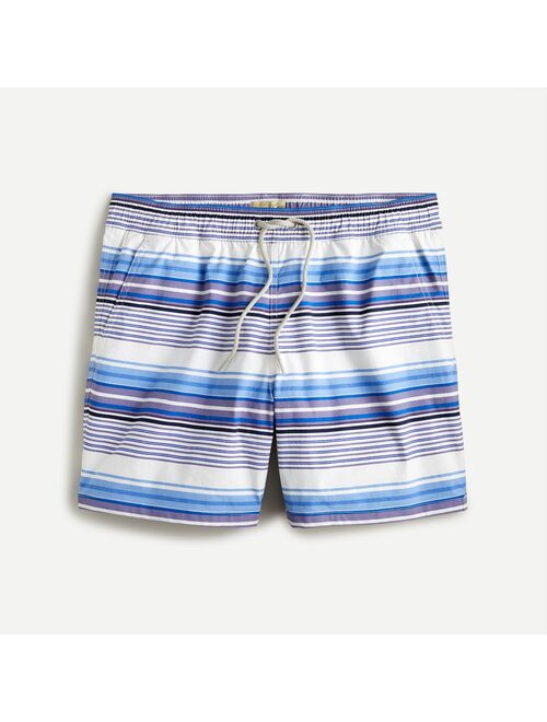 J.Crew 6" stretch swim trunk in stripe