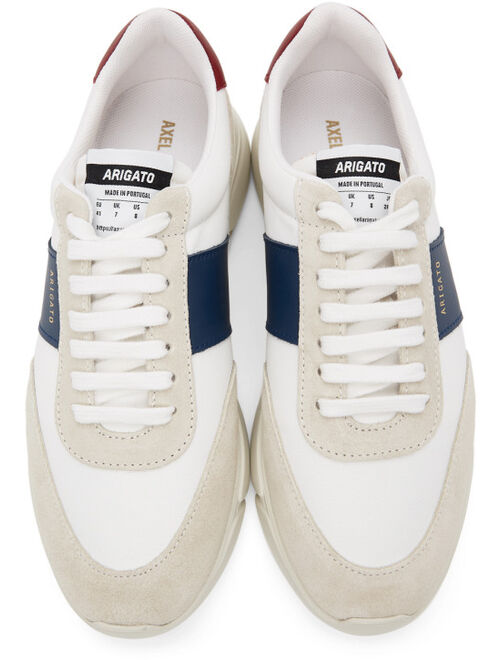 Axel Arigato White & Navy Genesis Vintage Sneakers