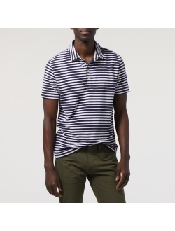 Performance jersey polo shirt in stripe