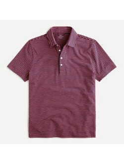 Performance jersey polo shirt in stripe