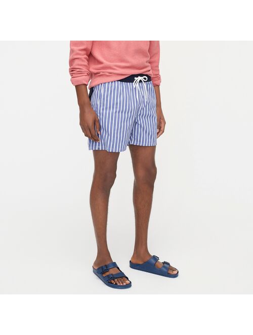 J.Crew 6" stretch swim trunk in stripe