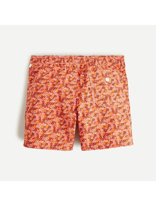 J.Crew 6" stretch swim trunk in floral print