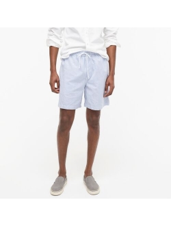 Broken-in organic cotton oxford lounge short