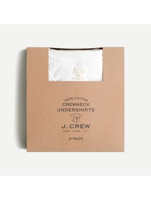 J.Crew White crewneck undershirt three-pack