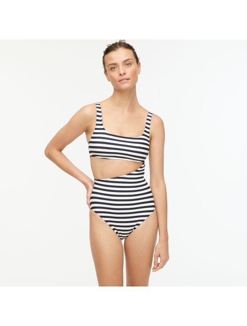 Buy J Crew Cutout One Piece In Stripe Online Topofstyle