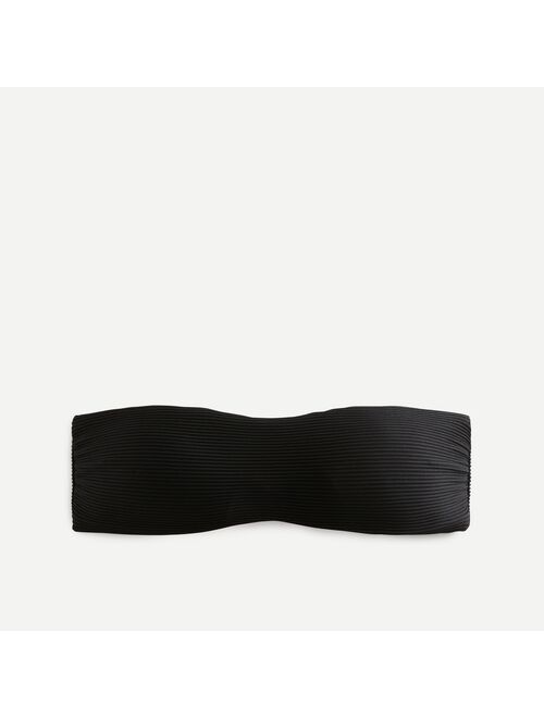 J.Crew Rib bandeau top with back tie