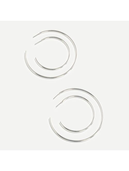 J.Crew Surgical Steel Hoop set