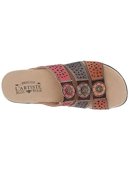 L'Artiste Women's Glennie Leather Slide Sandal