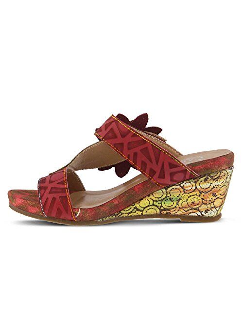 L'Artiste Women's Shayla Leather Slide Sandal