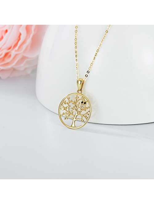 14k Solid Gold Necklaces for Women 6 style Moissanite Necklaces Gold Jewelry Present for mother from daughter