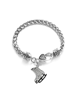 Inspired Silver - Silver Customized Charm Bracelet with Cubic Zirconia Jewelry