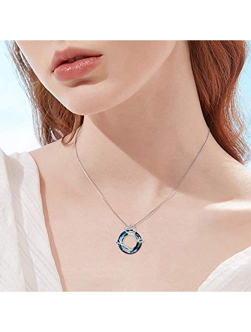 TOUPOP Nurse Gifts for Women s925 Sterling Silver Doctor Nursing Themed Necklace with Crystal Jewelry Gifts for Women Mom Student Doctor Nurse Grateful Birthday Mother's 