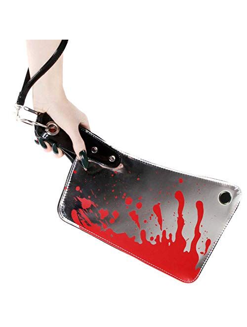 Kreepsville 666 Cleaver Clutch Bag Metallic