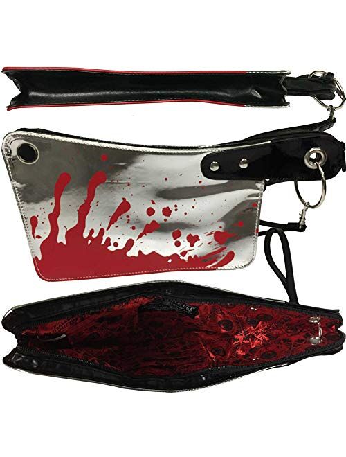 Kreepsville 666 Cleaver Clutch Bag Metallic