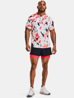 Men's UA RUSH Run 2-in-1 Upstream Camo Shorts