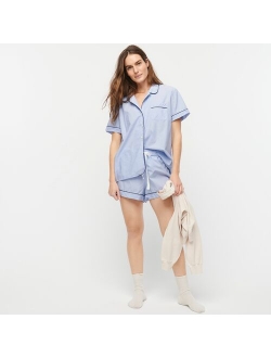 End-on-end cotton pajama short set