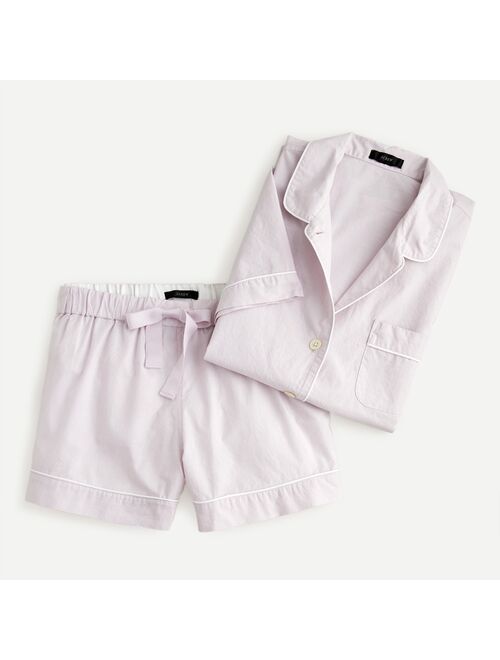 J.Crew End-on-end cotton pajama short set