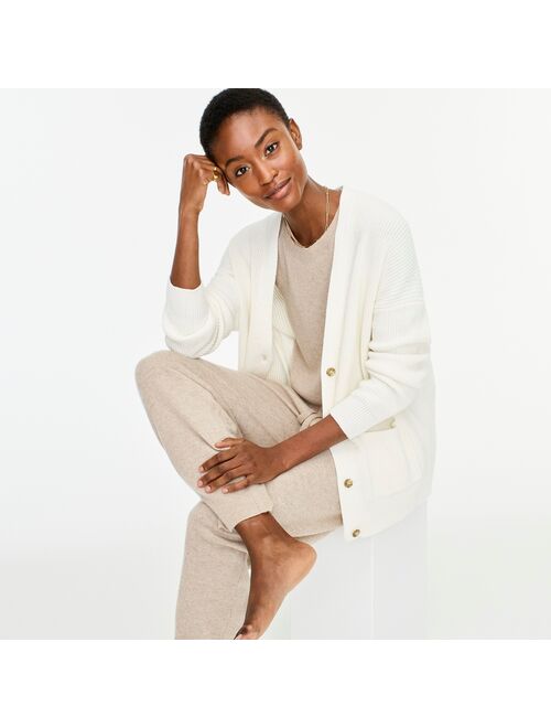 J.Crew V-neck cotton-cashmere cardigan sweater