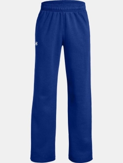 Boys' UA Hustle Fleece Pants