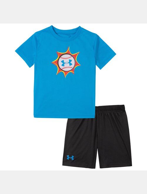 Under Armour Boys' Toddler UA Baseball Pow Set